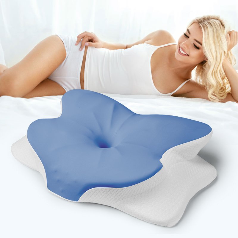 Butterfly ergonomic memory foam pillow