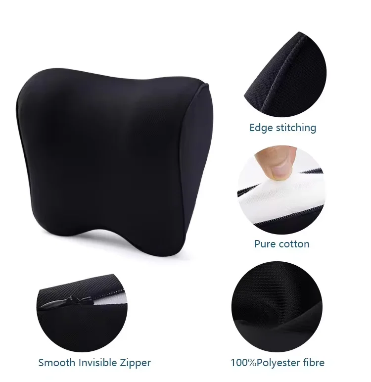 Car Headrests, Memory foam headrest for cars, neck support car pillow, ergonomic car neck pillow, car seat head cushion, automotive travel headrest, cervical support cushion for driving, universal fit car pillow, driver comfort accessories, breathable headrest cover, posture support while driving
